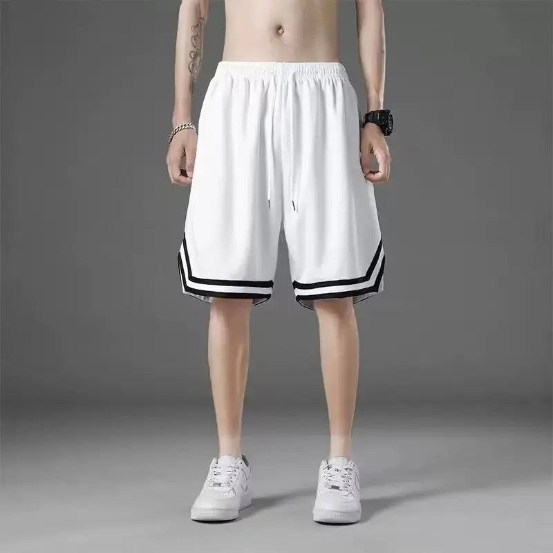 1pcs Summer Men's Sport Basketball Shorts Large Size Male/Mesh Quick Dry Gym Shorts Fitness Joggers Casual Breathable Short Pant