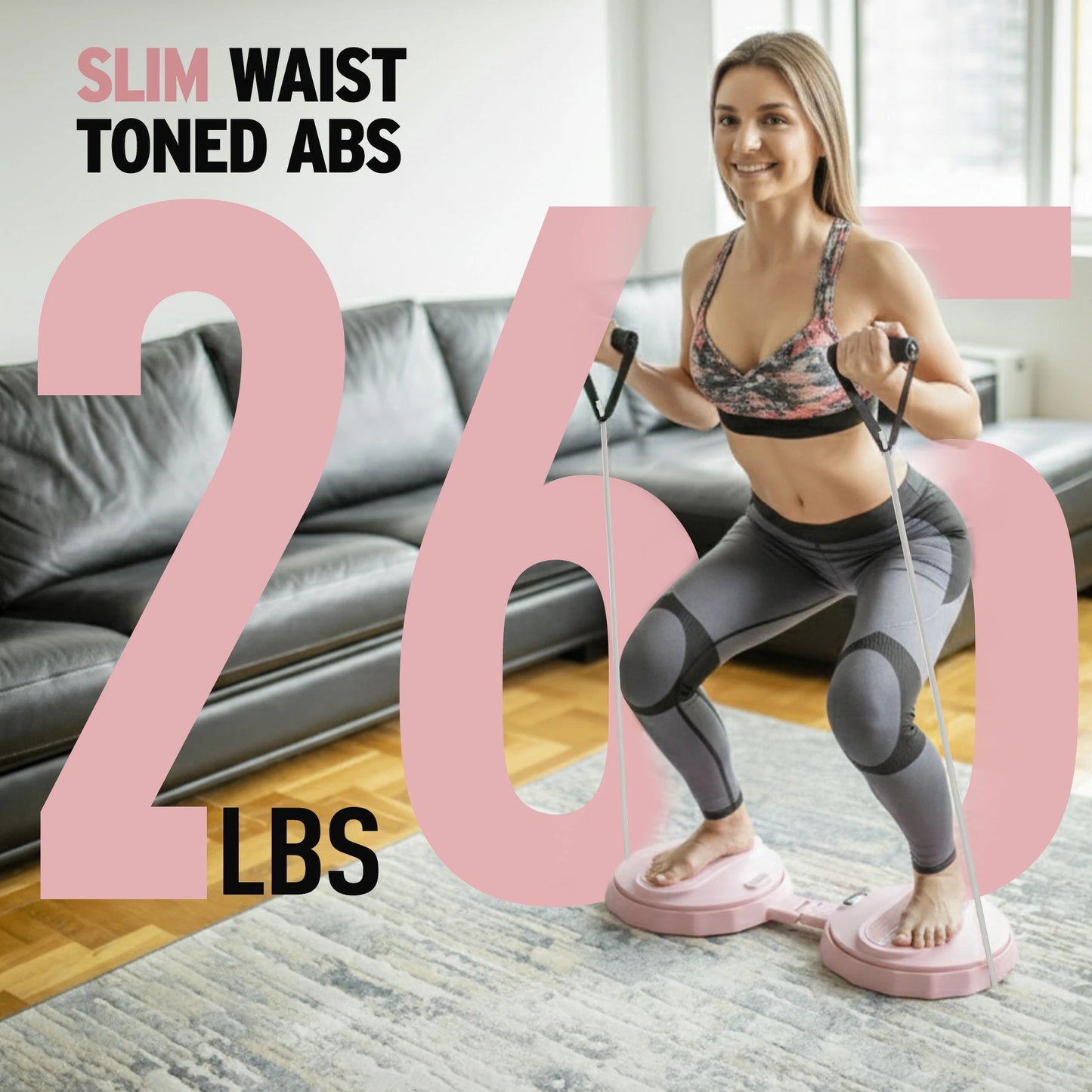 Waist Twister Machine Exercise Tool, Ab Twister Board with the Smart/LED Digital Monitor, Noiseless Ab Twister for Home Gym
