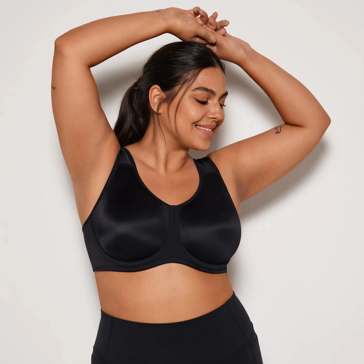 Yoga Sports Bra Women Max Control High Support Plus Size Underwire/Gym Fitness Tops Activewear Breathable Yoga Curve Underwear