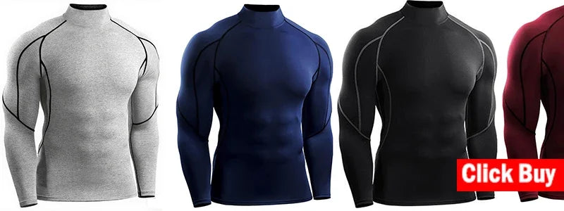 Men Sportswear Fitness Shirts Slim Long sleeve Gym T-shirt Running/Top Tee Tights Training Compression Clothes Sport T Shirt Men