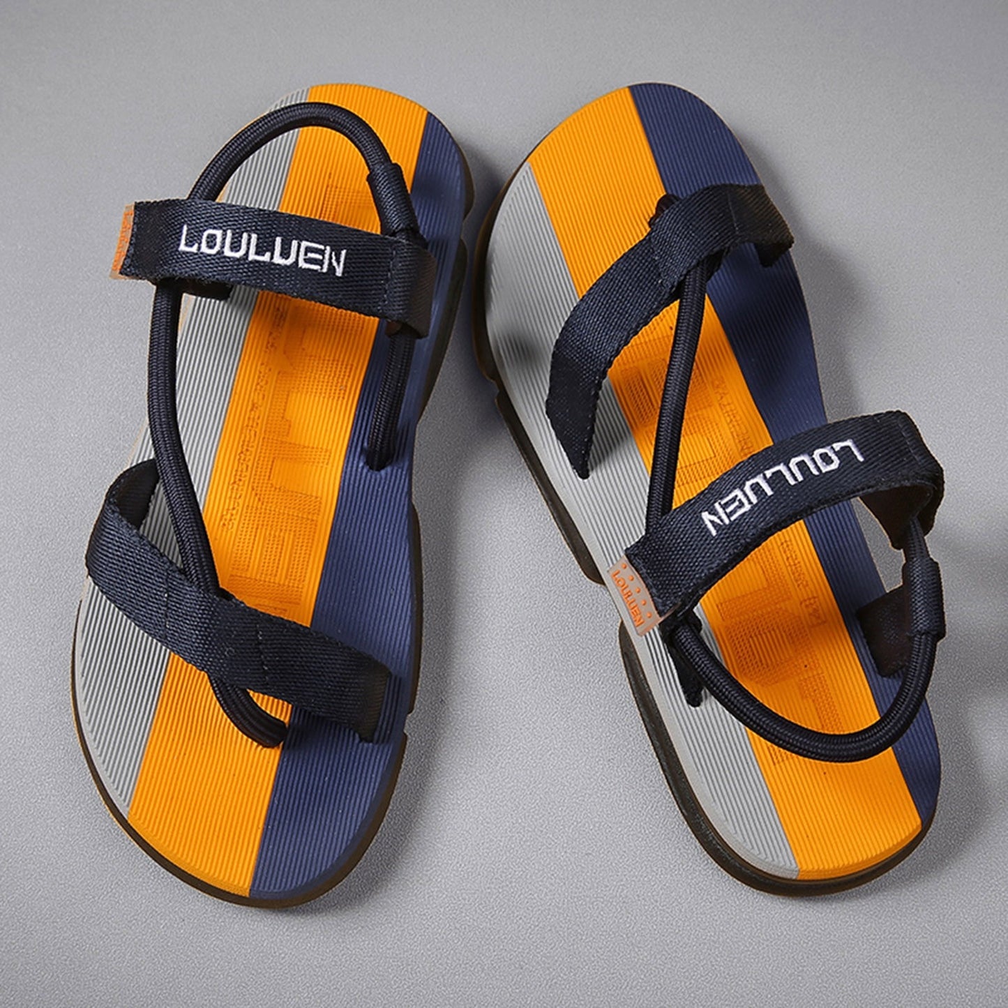 Summer Slippers Men Flip Flops Beach Sandals/Non-slip Casual Flat Slippers