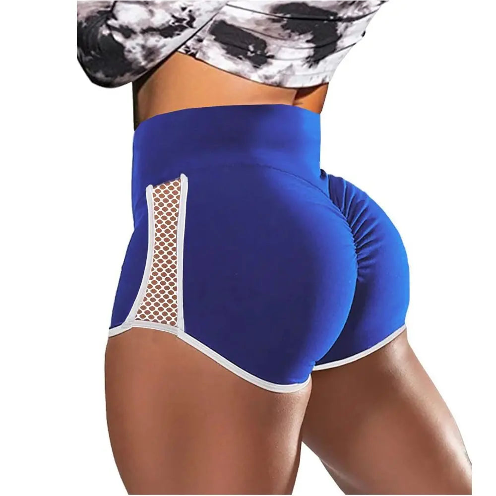High Waist Sport Shorts Quick-Drying Side Hollow Out Slim Fit Shorts/Multipurpose Women Stretchy Short Run Exercise Yoga Shorts