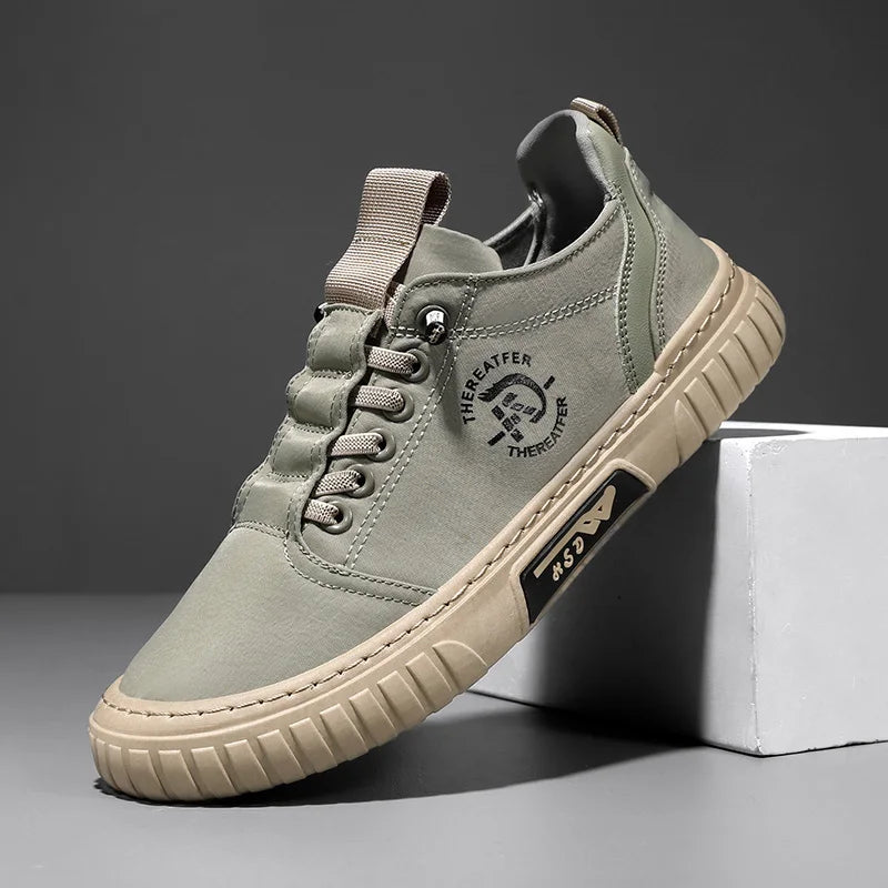 Summer canvas shoes for men trendy sneakers for men/casual thin style breathable lazy one-piece anti-odor