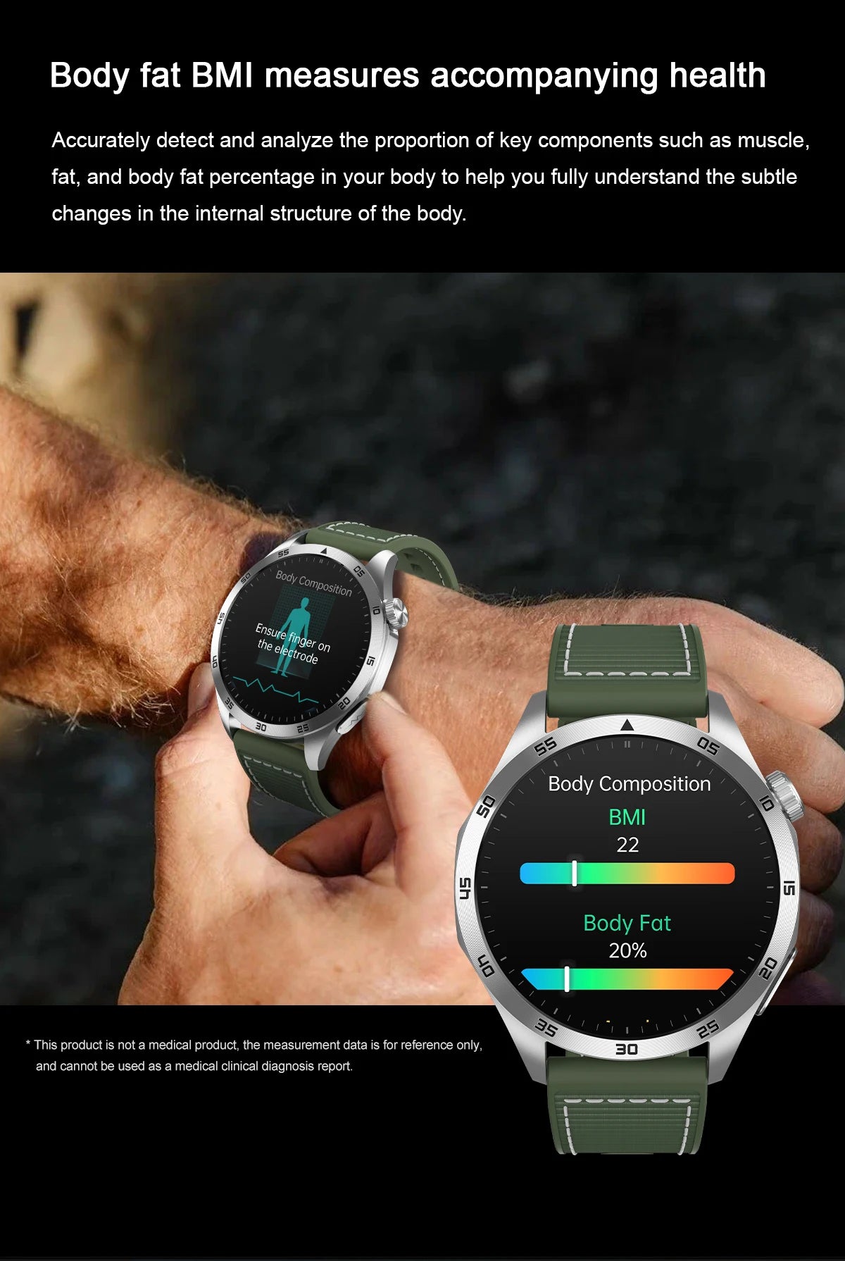 Marsyu 2026 New Nursing Grade Smart Watch ECG+PPG Blood Lipid/Blood pressure Uric Acid HD Bluetooth Call Clock Health Smart Watch