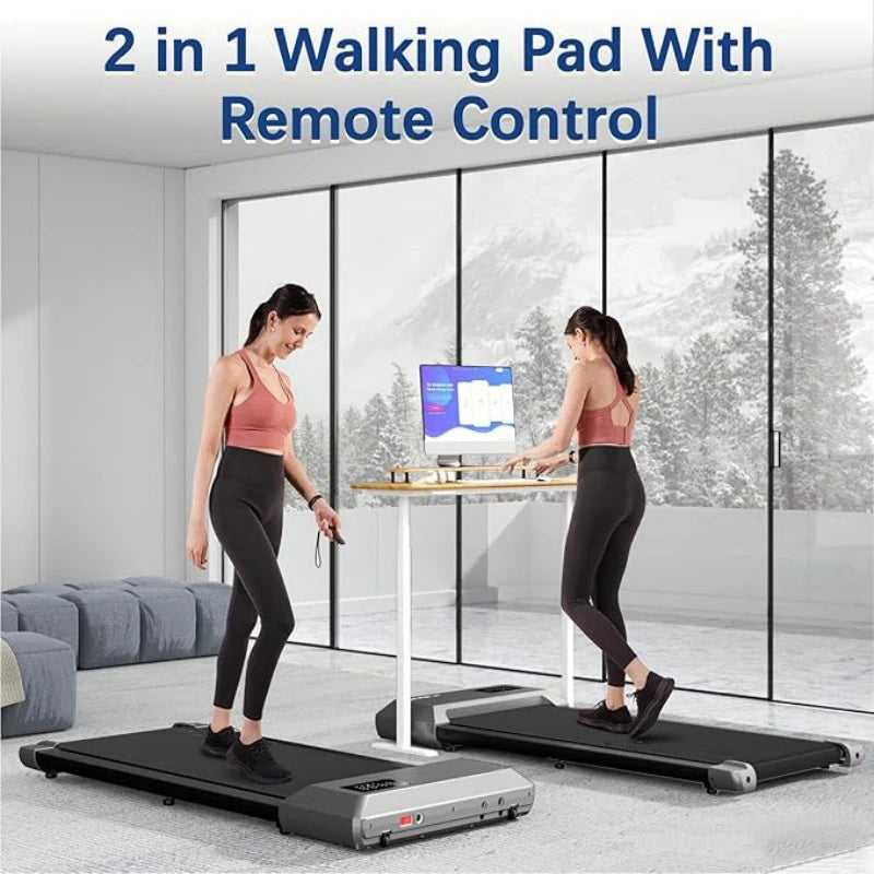 300lbs Treadmill for Home 2.5HP Treadmills Walking Pad LCD/Digital Data Display 2in1 Walking Running Fitness Exercise Machine