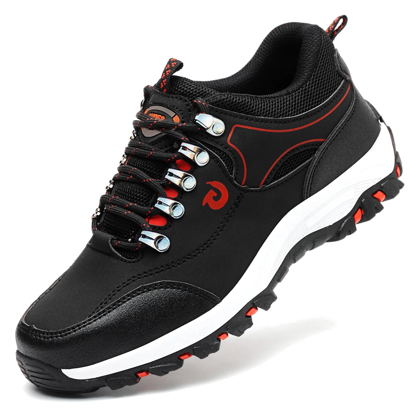 Men Steel Toe Safety Shoes Anti-Puncture Non-Slip Work Boots/Wear-Resistant Breathable Hiking Safety Sneakers for Industrial Work