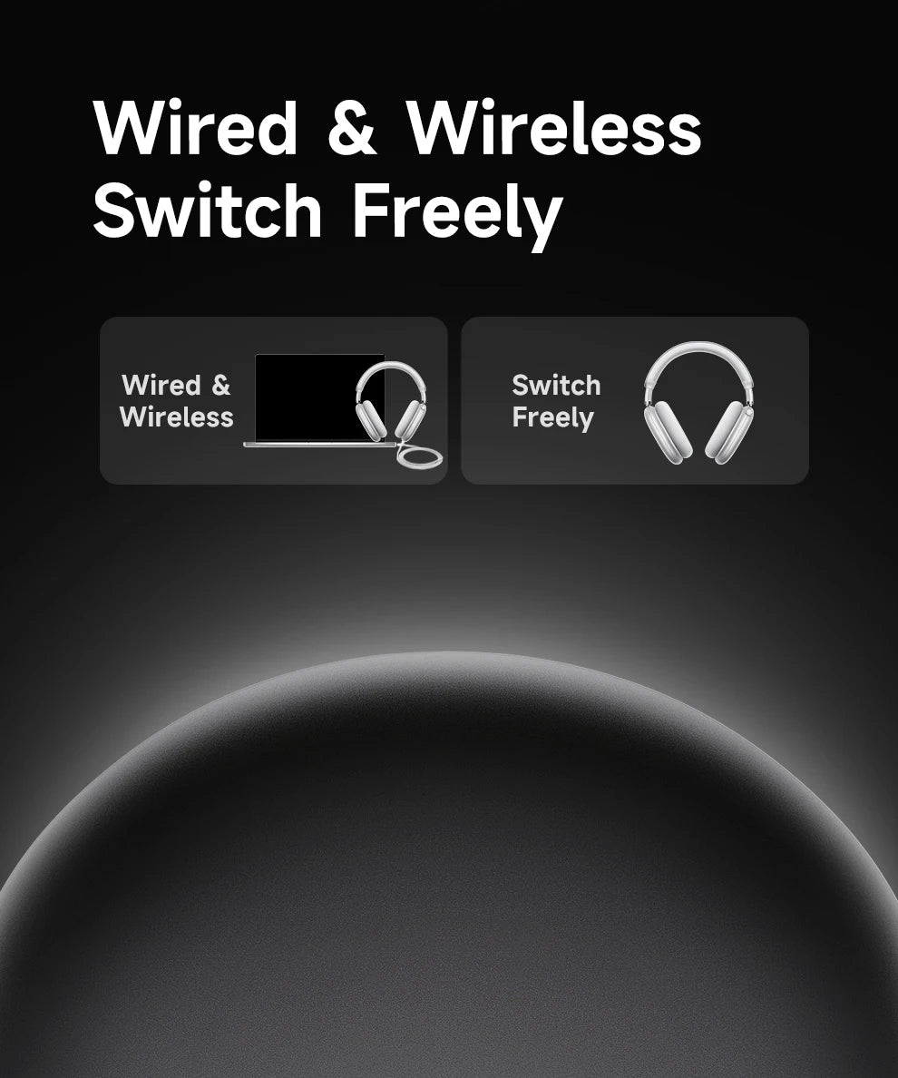 Picun F8 Pro ANC Wireless Headphones 3D Spatial Audio Head Tracking/52dB ANC HIFI Bluetooth Headset ENC HD Mic Low-Latency APP