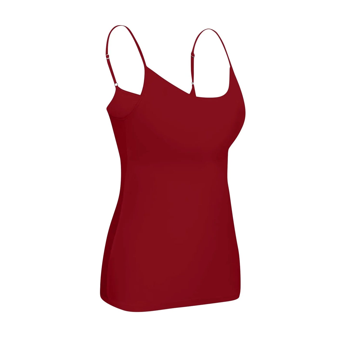 New Padded Bra Tank Top Women Modal Spaghetti Solid Cami Top Vest/Female Adjustable Camisole With Built In Bra Fitness Clothing