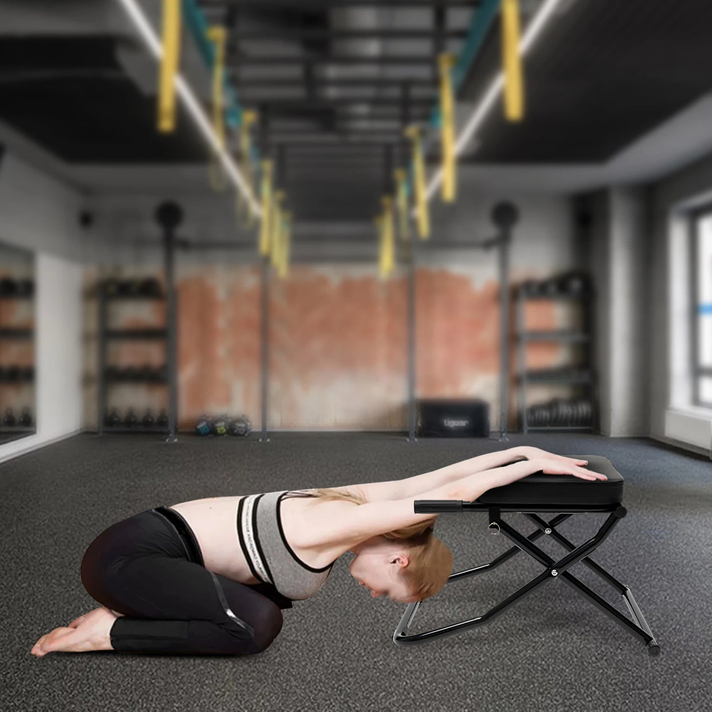 Yoga Inversion Chair Headstand Bench Trainer for Practice/Head Stand Shoulder stand and Strength Training