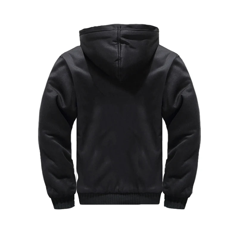 Winter Men's Coats Thicken Warm Jackets for Men Fleece Coat/Men Casual Hoodies Streetwear Long Sleeve Tops Clothing