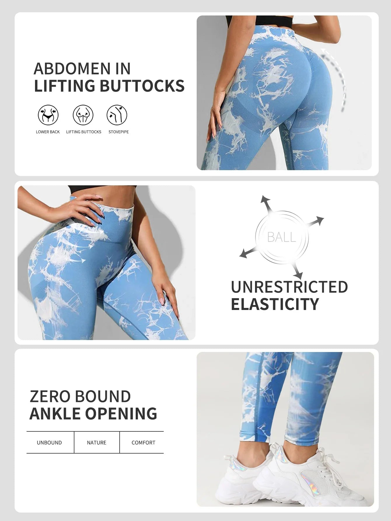 Tie Dye Yoga Pants Sport Leggings Women Seamless High Waist Push Up/Woman Tights Fitness Workout Leggings Gym Clothing