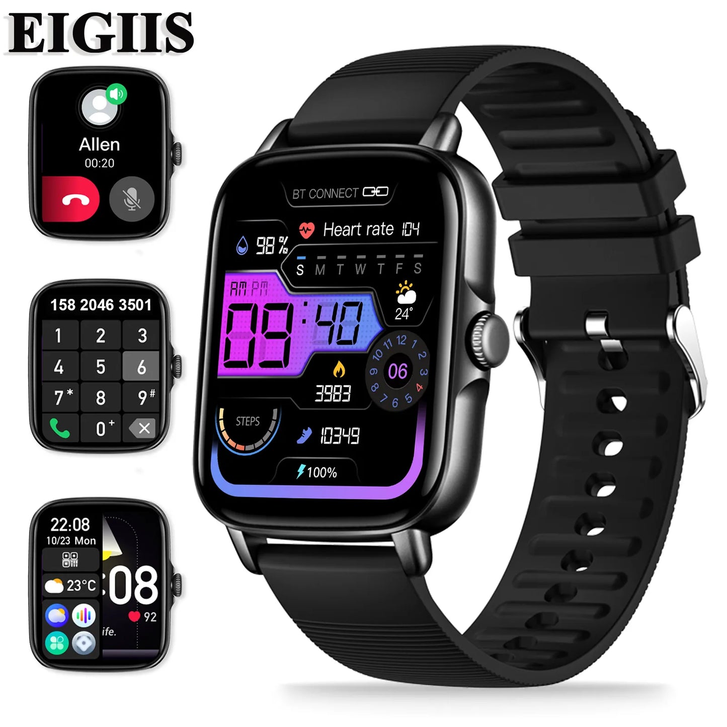 2026 Smart Watch for Men Women Fitness Tracker with Heart Rate/Sleep Monitor Activity Tracker 1.83" HD Waterproof Watch
