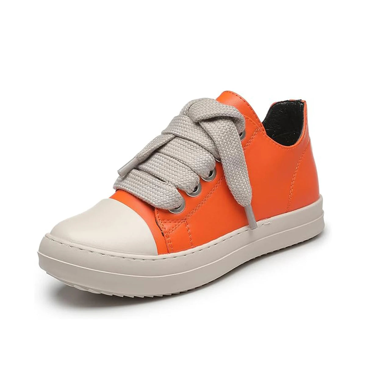 Men's Coarse Shoelaces, Low Cut Flat Bottom Casual Shoes/Minimalist College Style Sports Shoes
