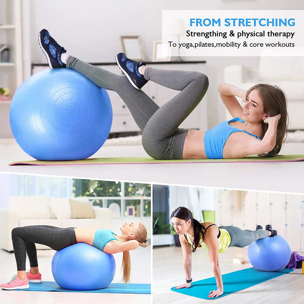 Yoga Ball for Fitness Gym Exercise Ball Balance/Pilates Exercise Workout Yoga Gym Equipment