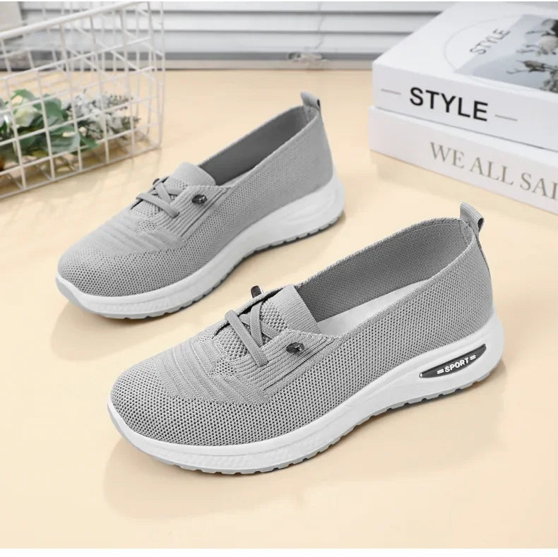 Women's Casual Shoes Fashion Breathable Walking Flat Bottom/Sports Shoes Women's Fitness Large Pink Women's Shoes