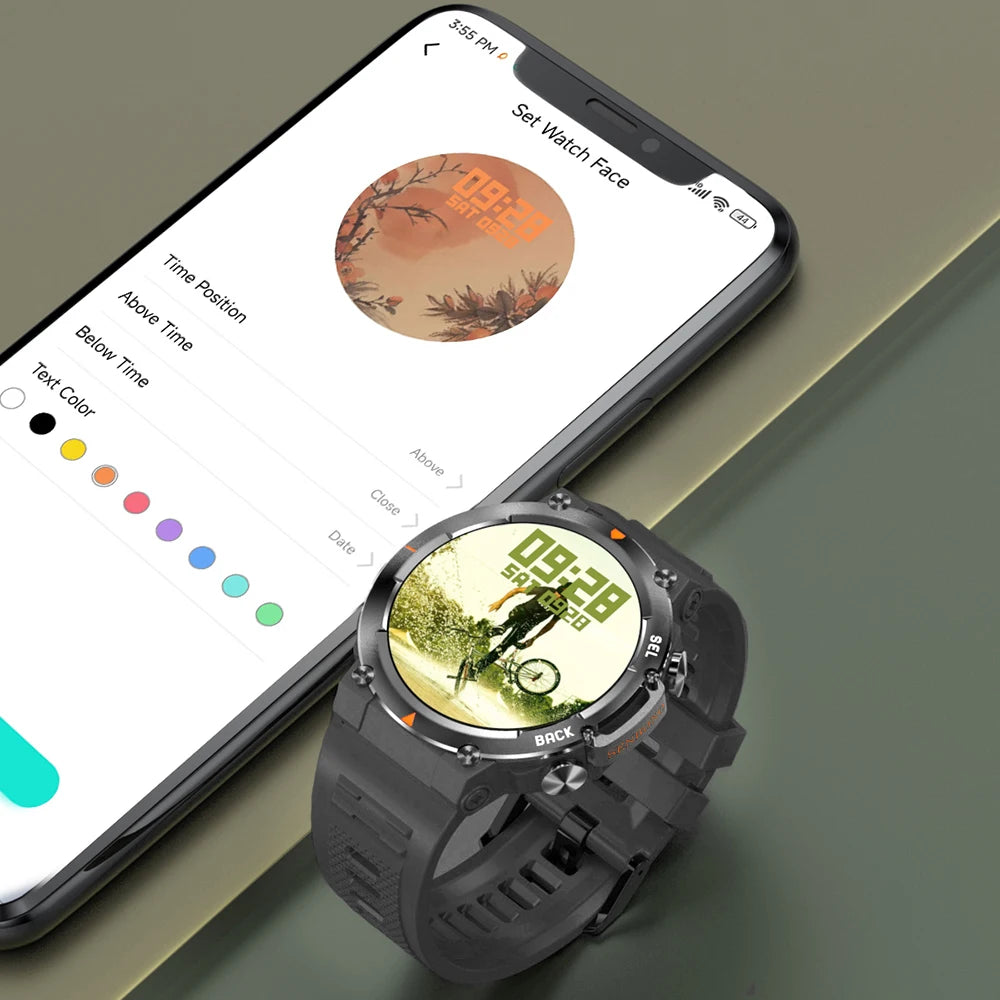 SENBONO MAX18 Smart Watch for Men AMOLED Screen AI GPT Bluetooth Call/410mAh Big Battery Fitness Tracker Men' Sport Smartwatch