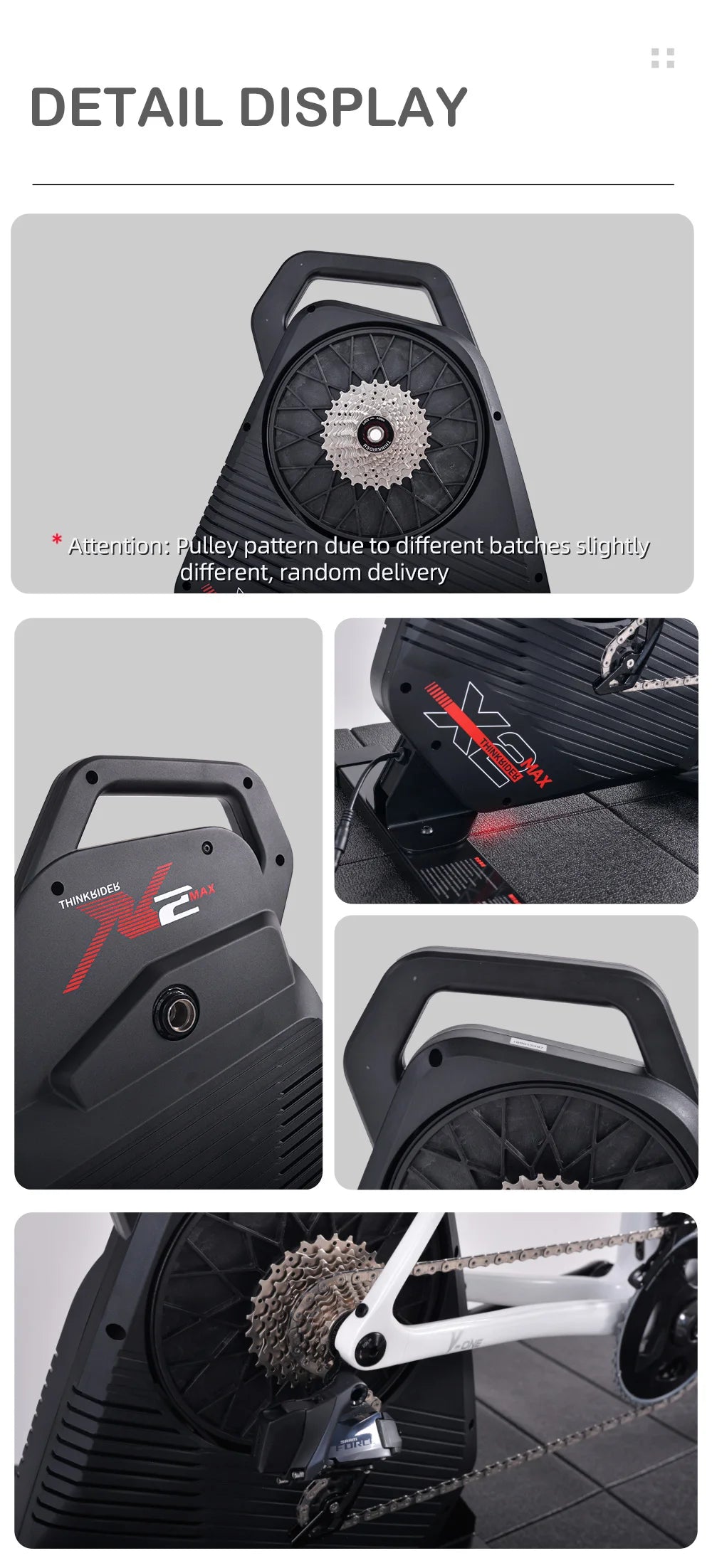 New ThinkRider X2Max Smart Bike Trainer MTB Road Bicycle/home trainer Built-in Power Meter power meter Compatible