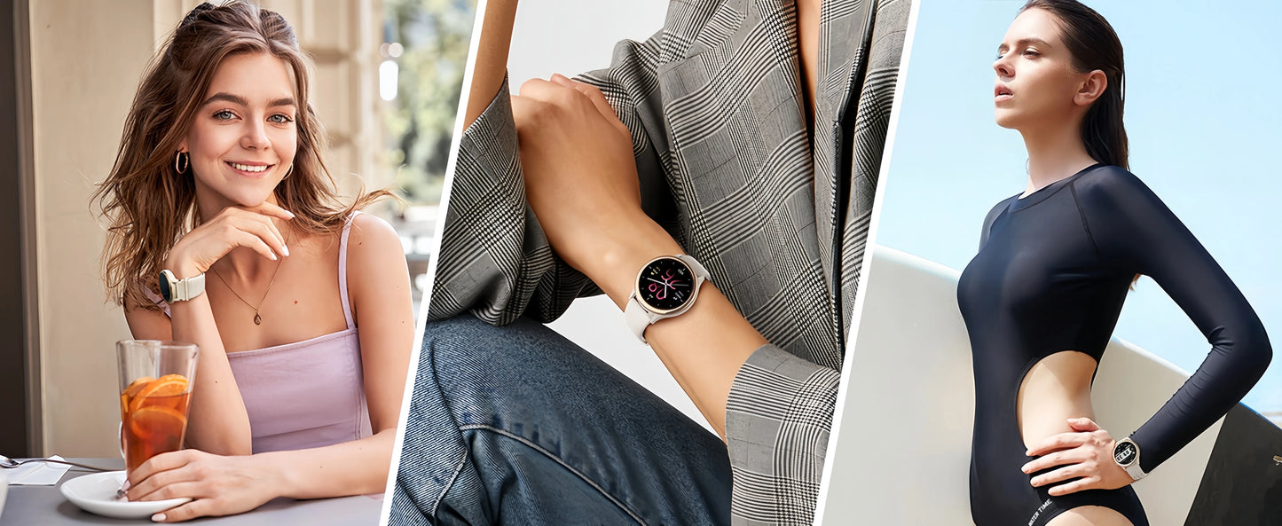 Smart Watches [400+Watch Faces/Calls/Health], 1.27" Fitness Tracker/Smartwatch for iPhone ＆ Android, Activity