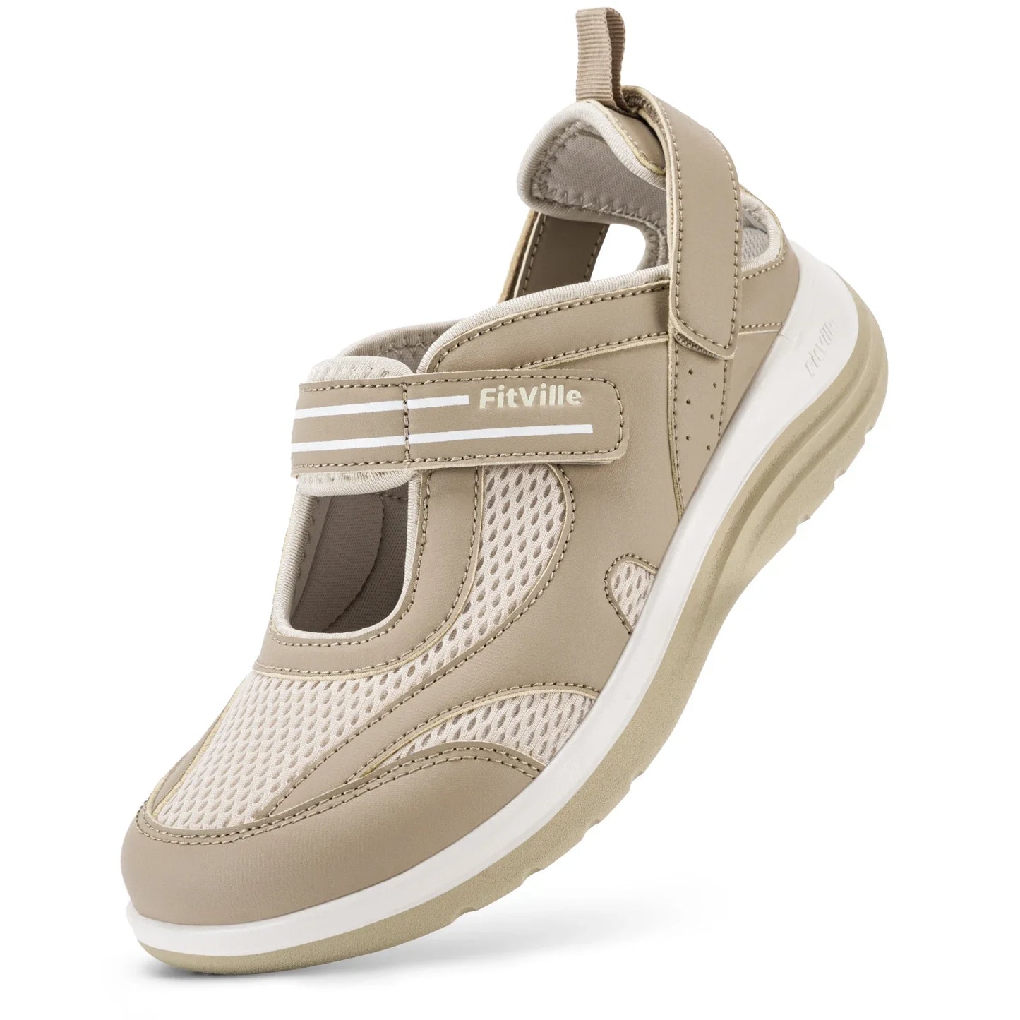 Women's Sandals Mary Jane Casual Shoes Widened Toe For Swollen Feet/Lightweight Breathable Outdoor Elderly Shoe Sandals