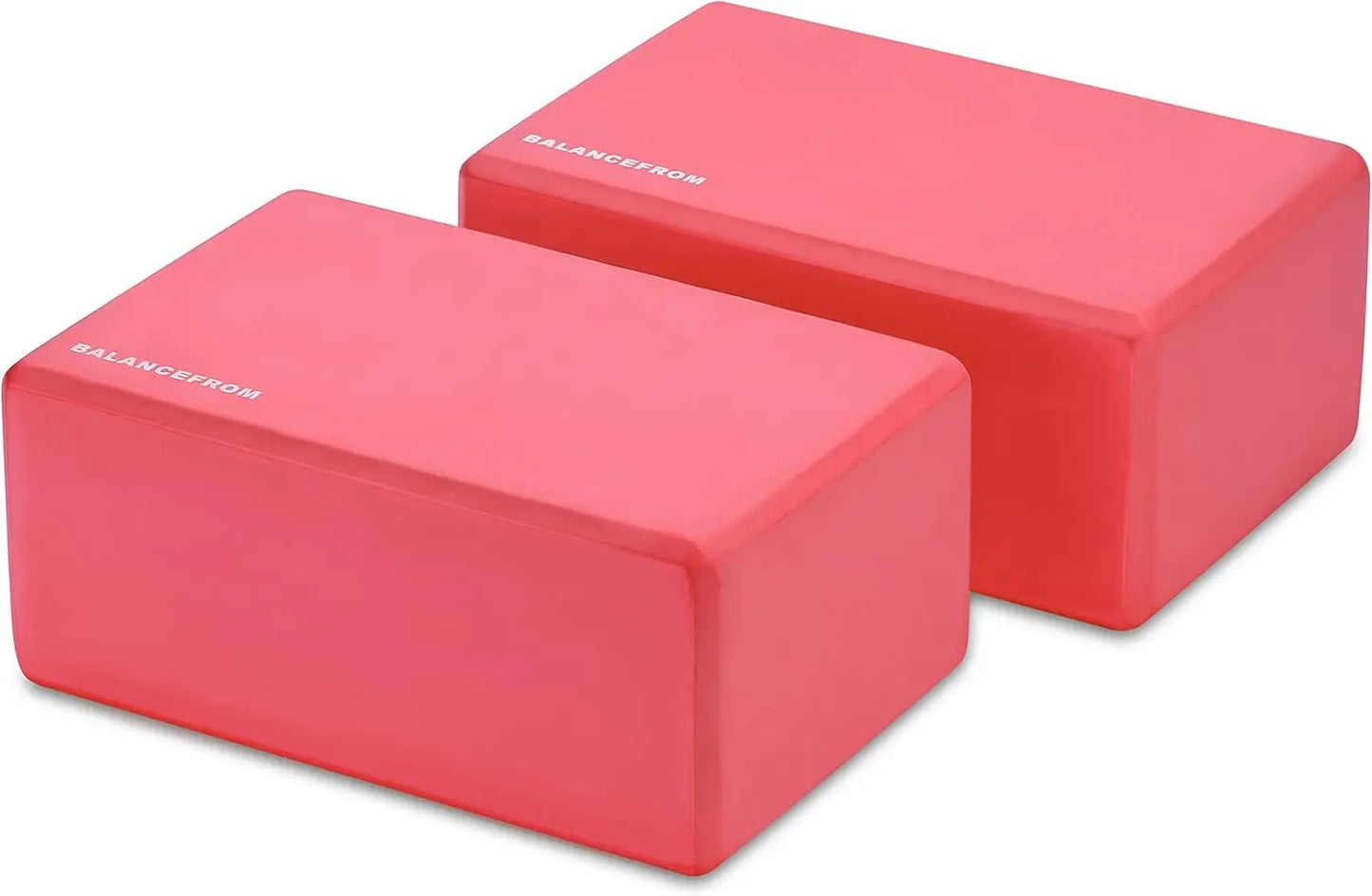 Set of 2 High Density Yoga Blocks 9x6x4 Inch/Non-Slip Moisture-Proof Multiple Colors