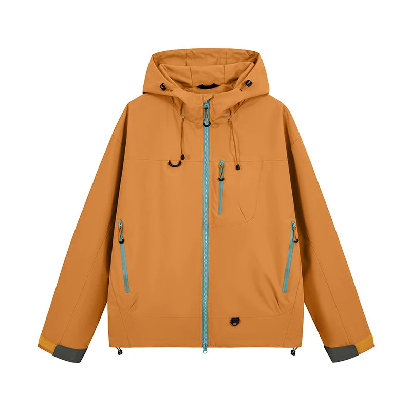 Autumn Sports Jacket Waterproof Windproof Jacket Men Women Outdoor/Sports Hiking Running Mountaineering Hooded Casual Sport Coat