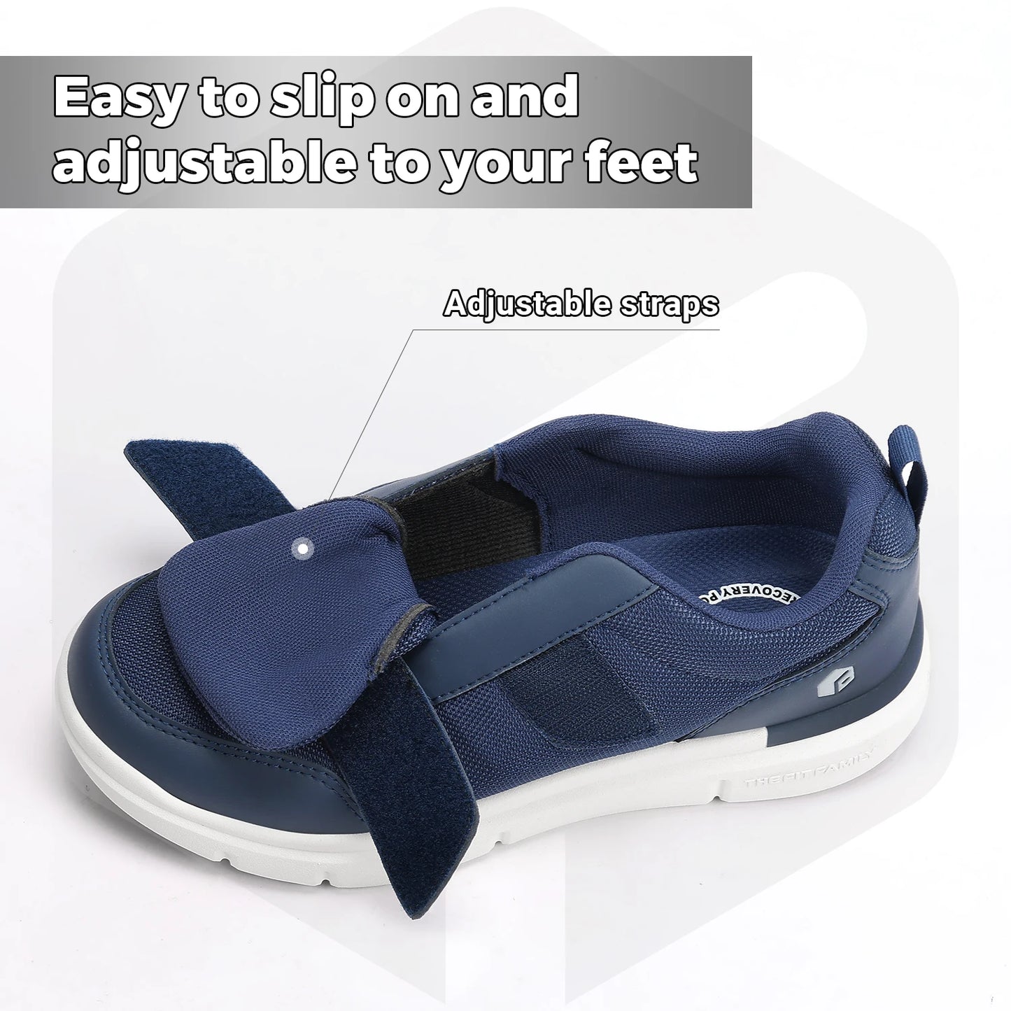 Fittington Diabetic Shoes For Man Extra Wide Width Swollen Feet/Shoes For Diabetics Pain Relief Non-slip Man Shoes