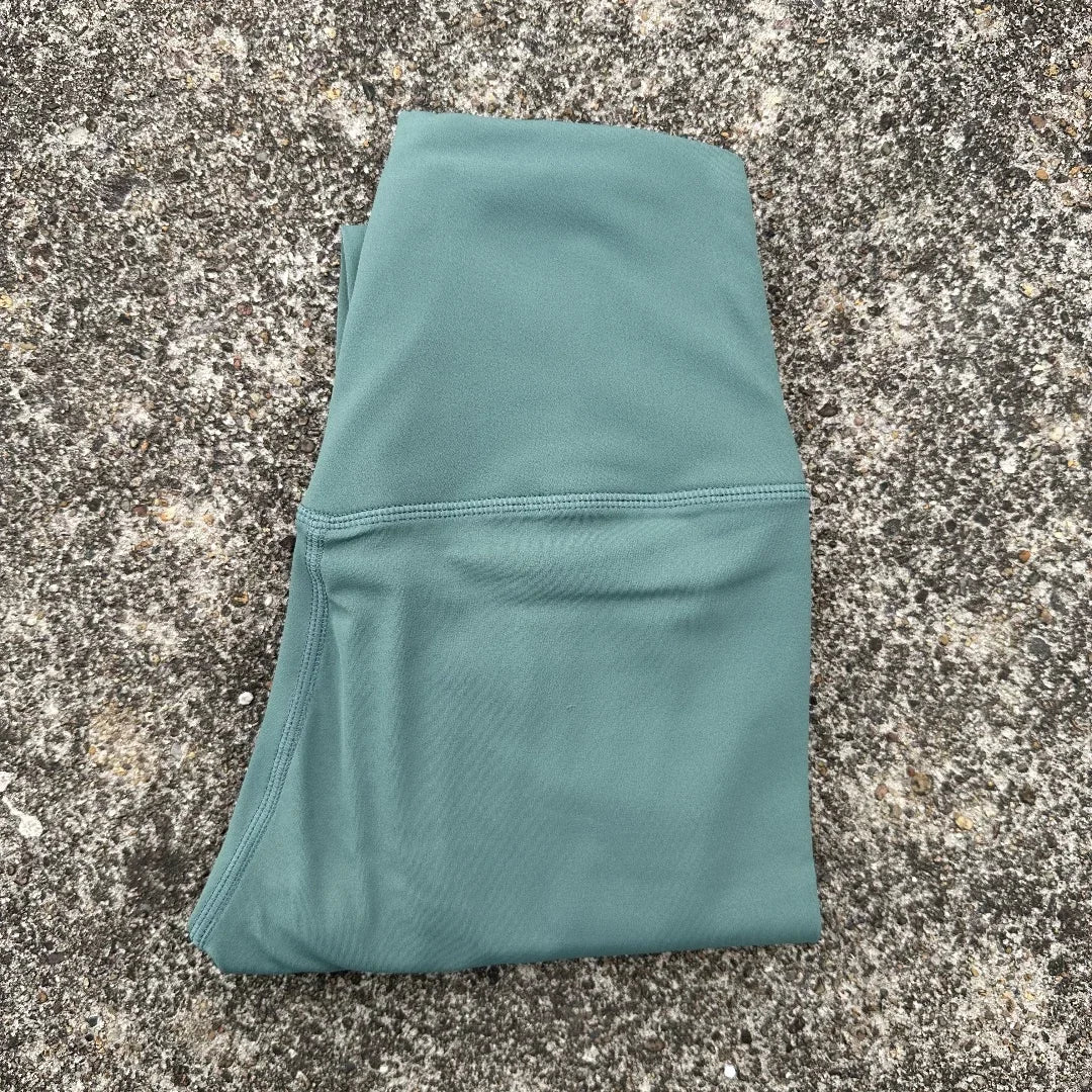 Solid Color Back Waist Pocket High Waist Yoga Legging Women Sport/Cropped Pants Butter Athletic Gym Comprehensive Training Jog