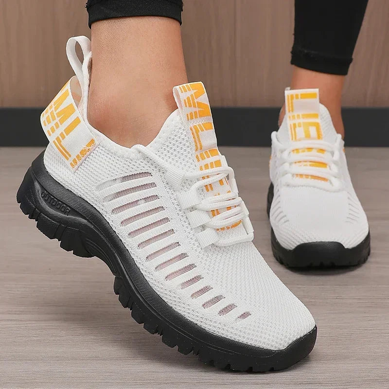 Women Fashion Running Shoe Breathable Lightweight Cushioned Sole/Sports Gym Outdoor Training Sneakers Quick Dry