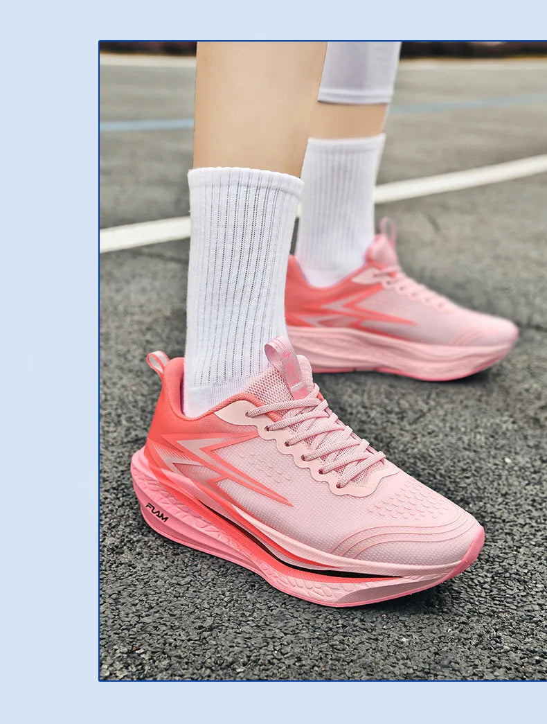 Men Running Shoes Speciality Marathon Sports Shoes Breathable/Lightweight Carbon Board Women's Trend Athletic Sneakers