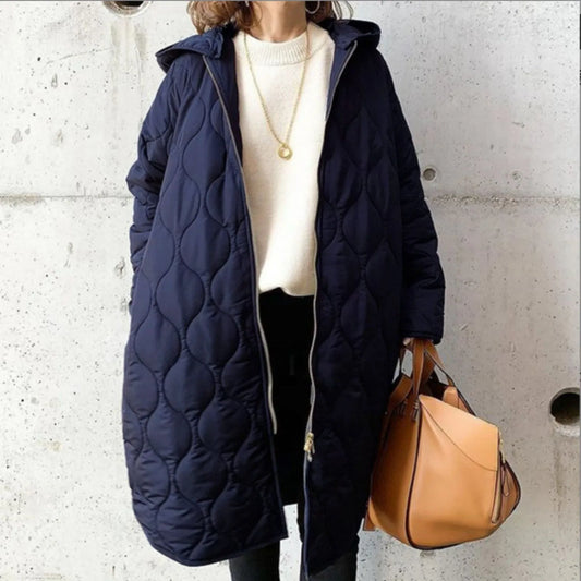 Autumn Winter Coat Women Oversize Casual Jacket Long Sleeve/Warm Quilted Parka Cotton Padded Puffer Jackets