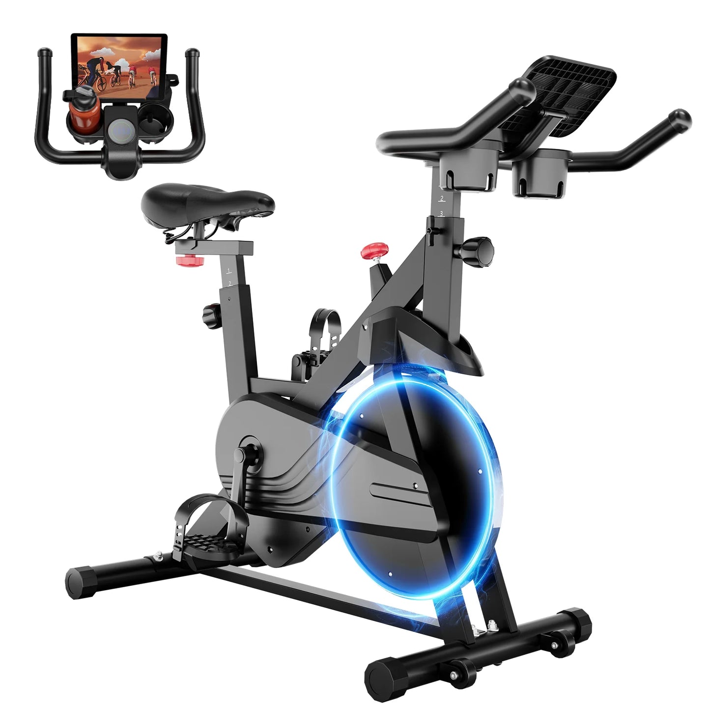 Superun Exercise Bike, 32-Level Magnetic Resistance Stationary Bikes/for Home Low Noise Workout Cycling Bike for Home