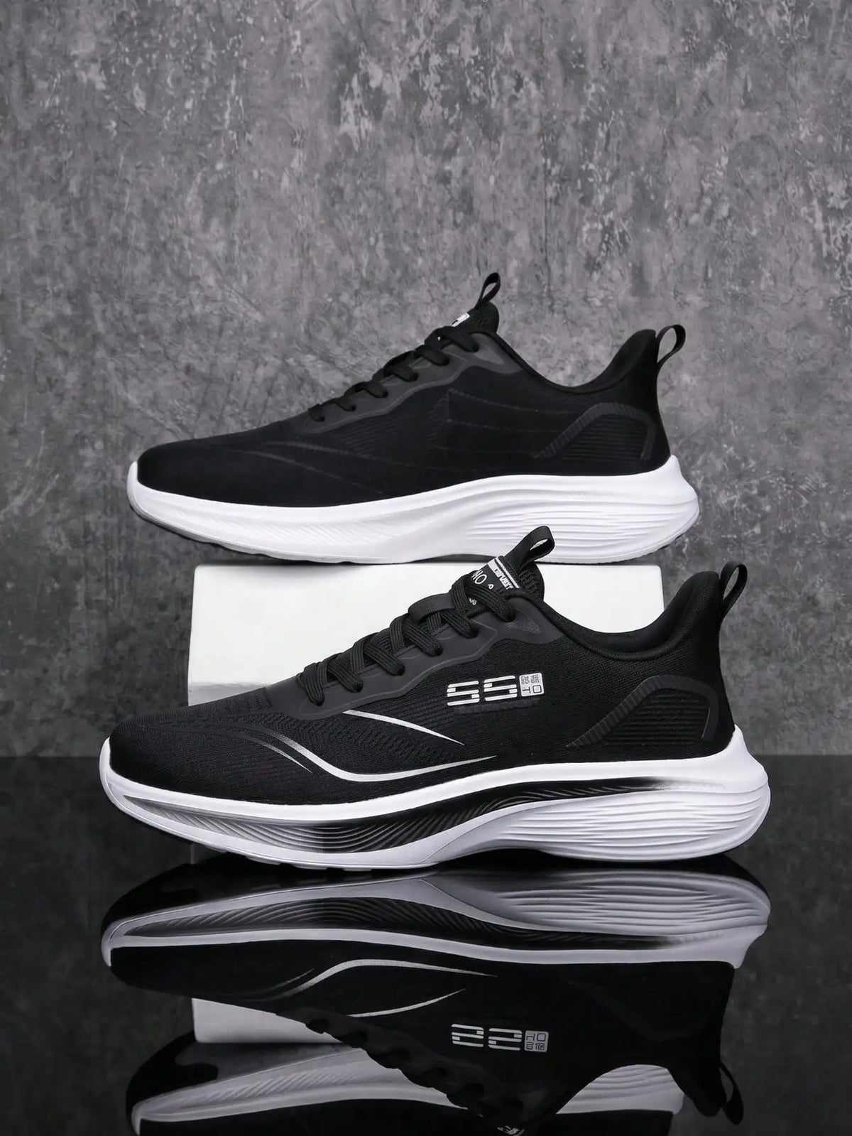 Lightweight Breathable Men's Running Shoes With Shock-Absorbing Sole/Non-Slip Wear-Resistant, Perfect For Daily Workouts