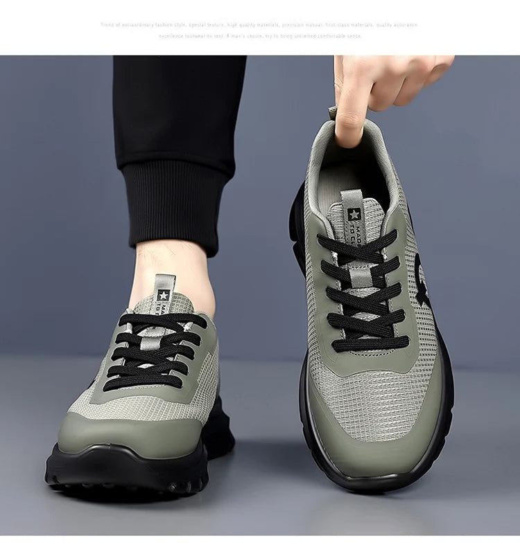 Men Sports Shoes Luxury Casual Sneakers Mesh Running Shoes Summer/Lightweight Platform Fashion Basketball Walking Shoes for Men