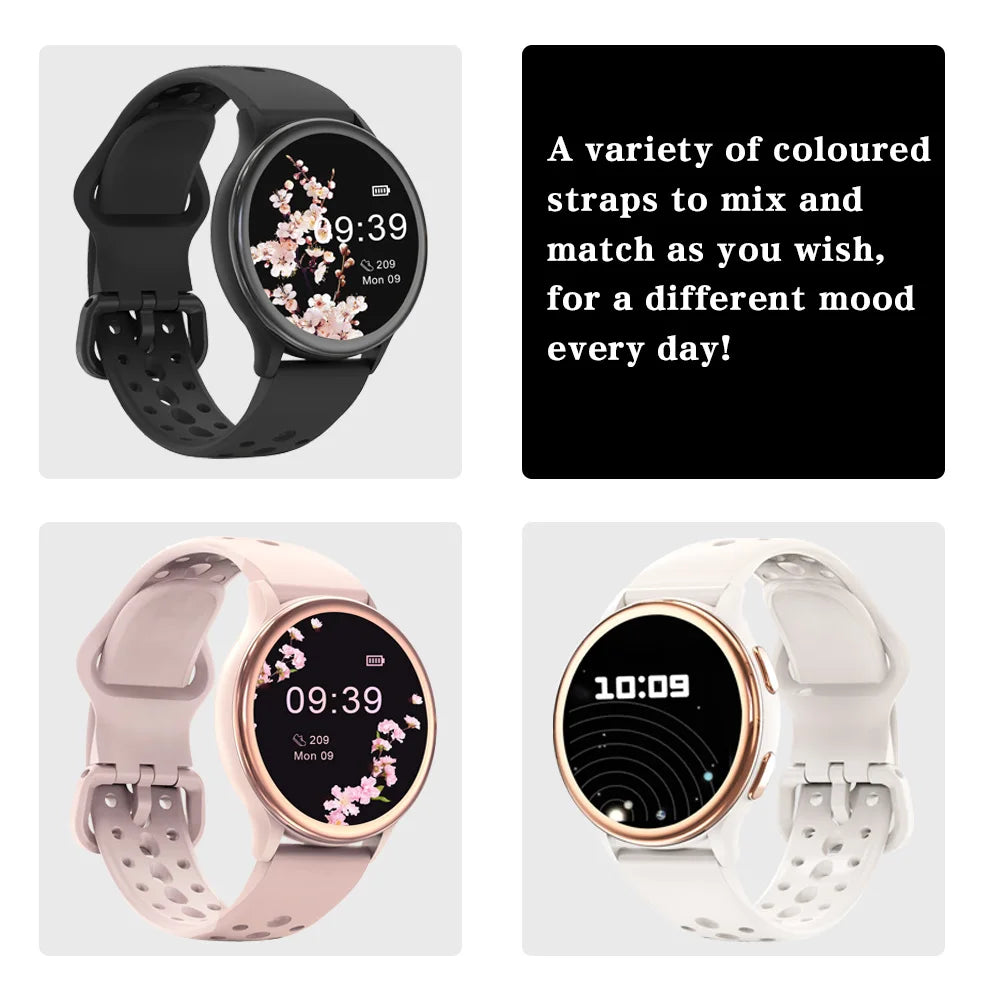 Smart Watches for Women [400+Watch Faces/Calls/Female Health/1.27" Fitness Tracker Smartwatch for iPhone ＆ Android,