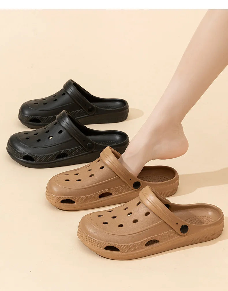 Women Home Slippers Sandals Summer Garden Clogs Shoes Beach Slipper Outdoor Waterproof Soft Slides Casual Anti Slip