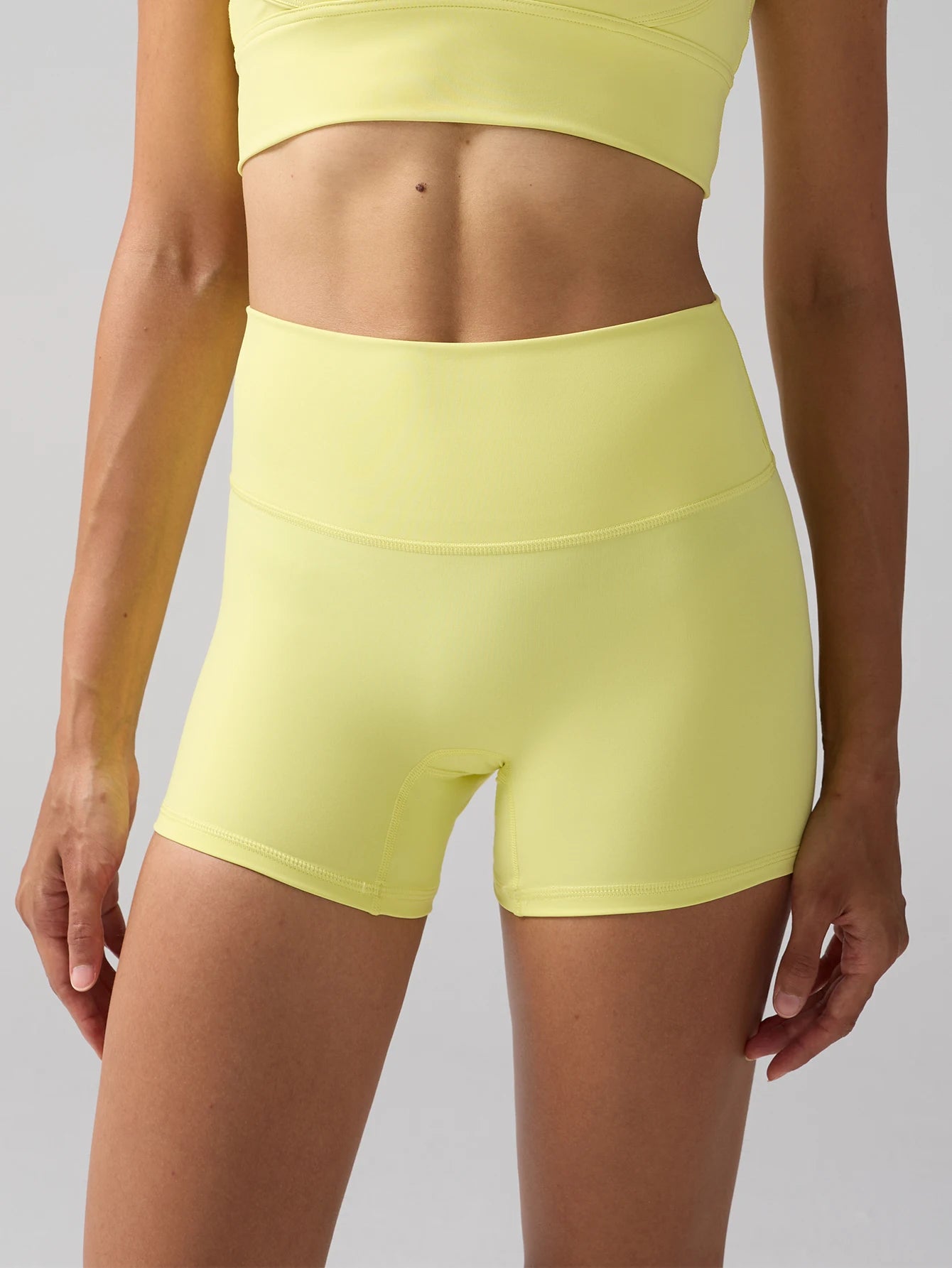 Women's Sports Yoga Shorts with High Waist Hip Lift Fitness/Running Cycling, 3-point Shorts Quick Drying Women's Yoga Short