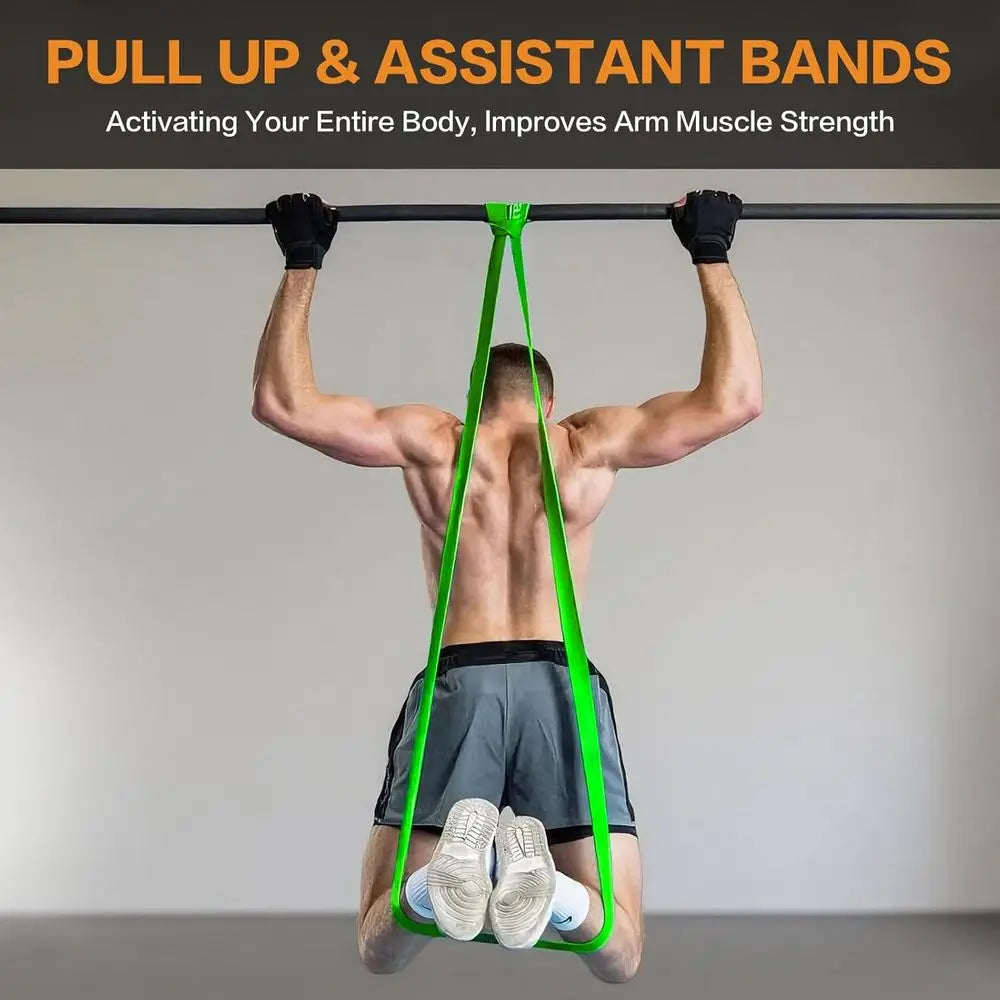 Resistance Bands for Pull-Ups, Exercise Stretching/and Muscle Strength Training Suitable for Men and Women