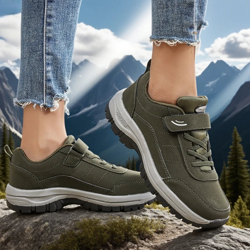 Women's Sneakers Breathable Casual Thick Soled Shoes Slip Resistant/Comfortable Durable Hiking Shoes for All Seasons Popular
