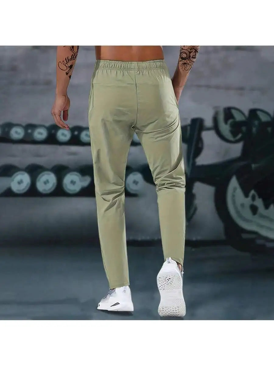 Men's Sweatpants Lightweight Active Pants Quick Dry/For Running Jogging Golf With Zipper Pockets