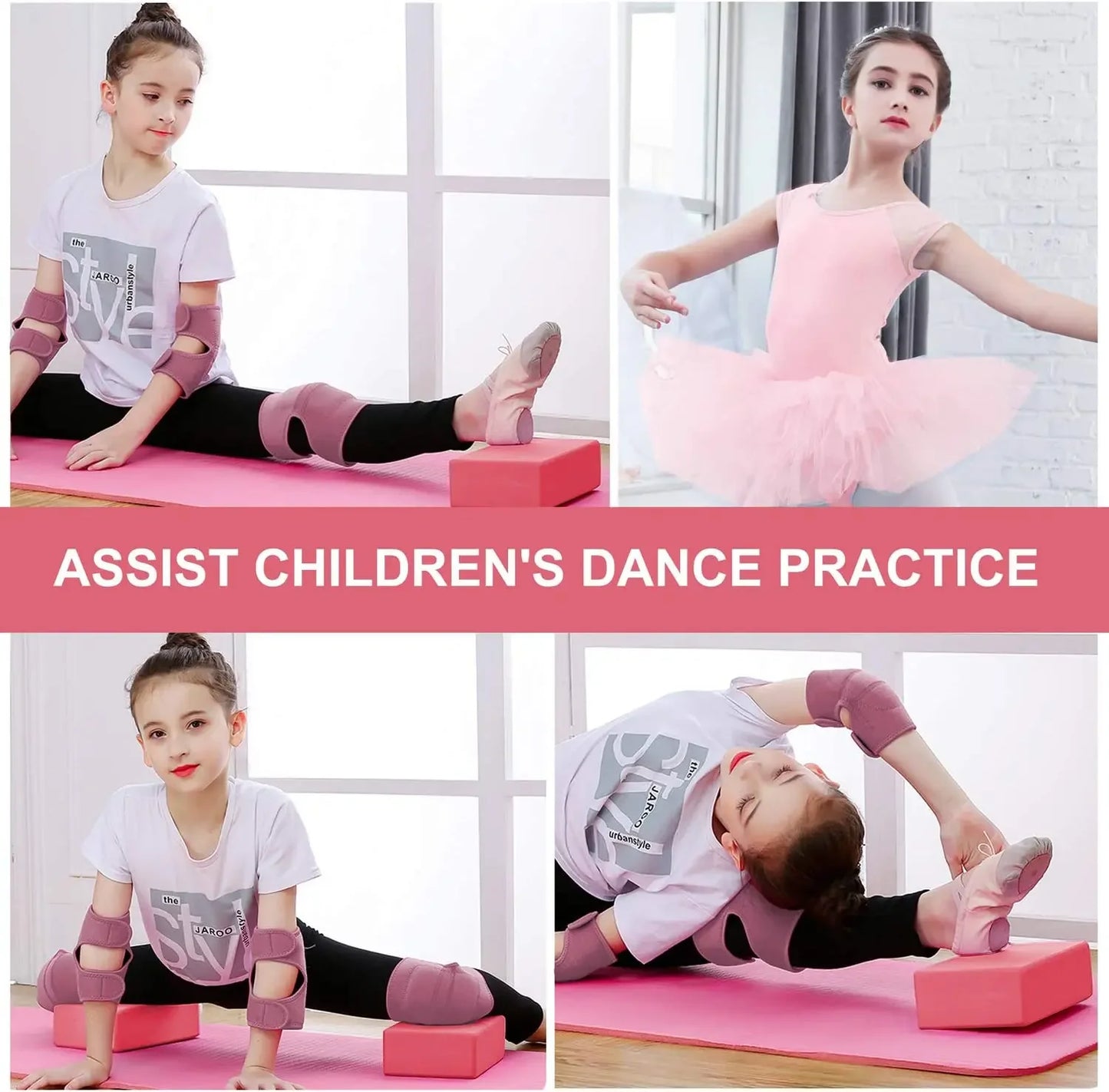 2PCS EVA Gym Blocks Foam Brick Training Exercise Fitness Equipment/Dance Yoga Auxiliary Tool Stretching Body Shaping Yoga Blocks