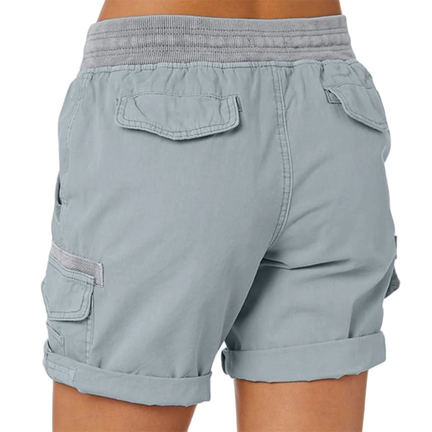 Women Cargo Shorts Summer Loose Hiking Shorts/With Pockets Casual All-Match Korean Style Clothes Shorts