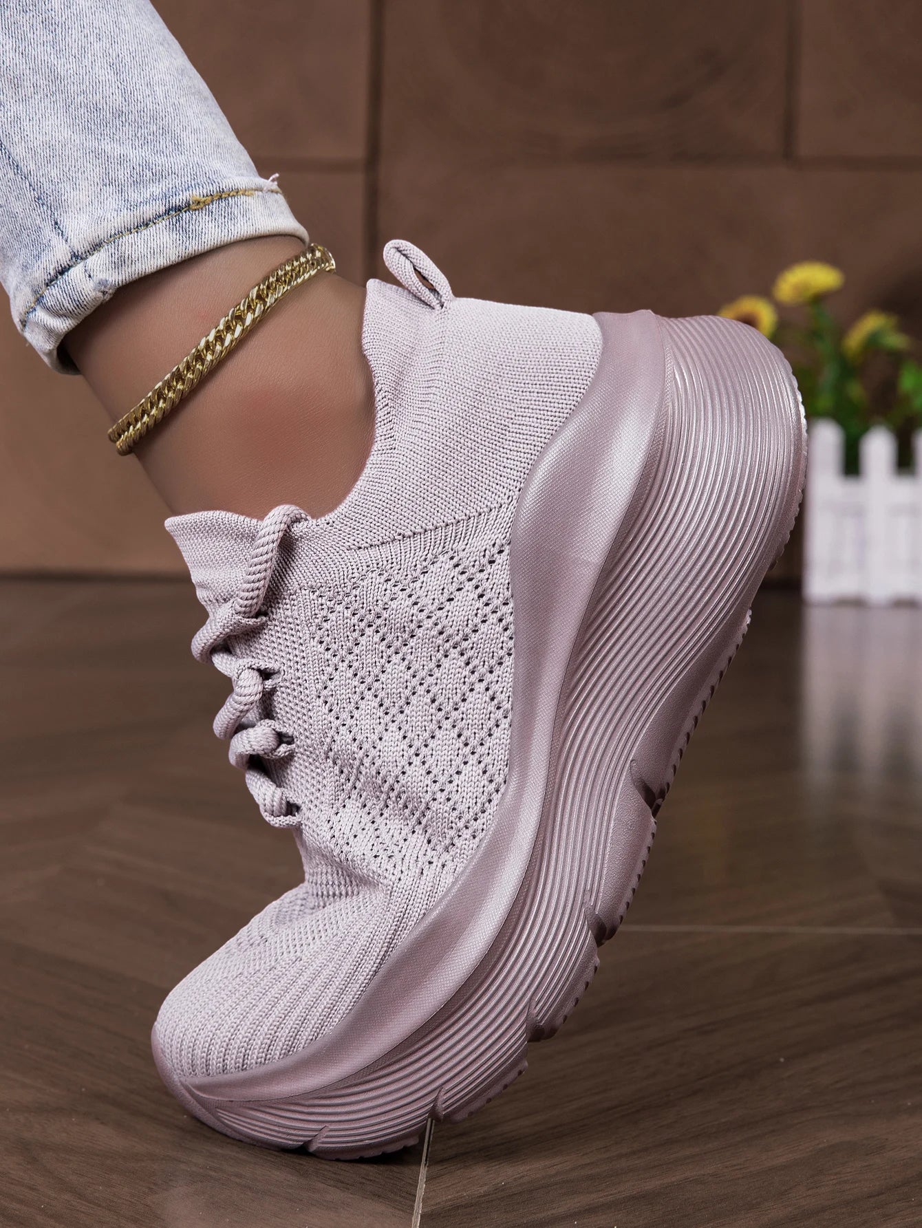 Women's Mesh Breathable Casual Sneakers Lace-up Vulcanized Shoes/Ladies Platform Sneakers Female Shoes Loafers Plus Size
