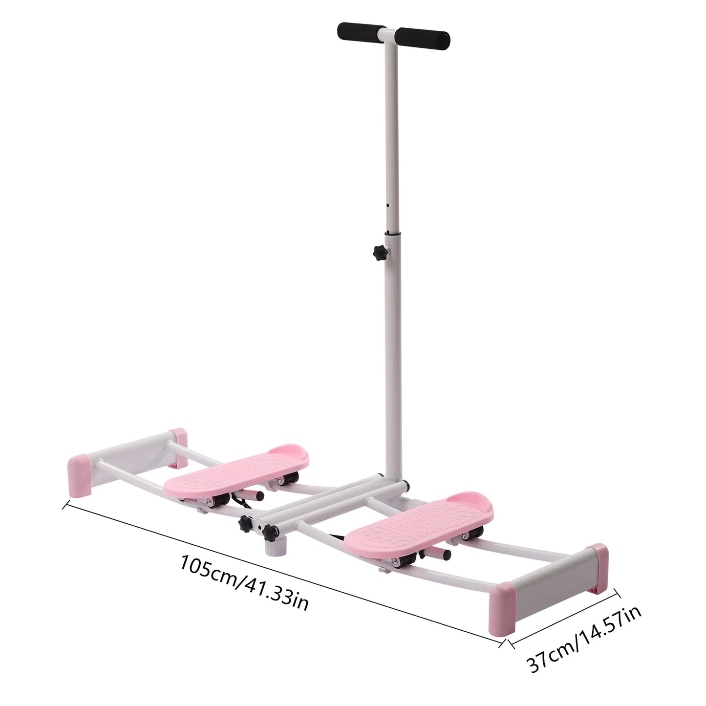Pelvic Floor Muscle Fitness Equipment Skiing Motion Simulator/Height Adjustable 32.68-38.59"  220 lbs Capacity Steel Frame Foldable Anti-Slip Pedals