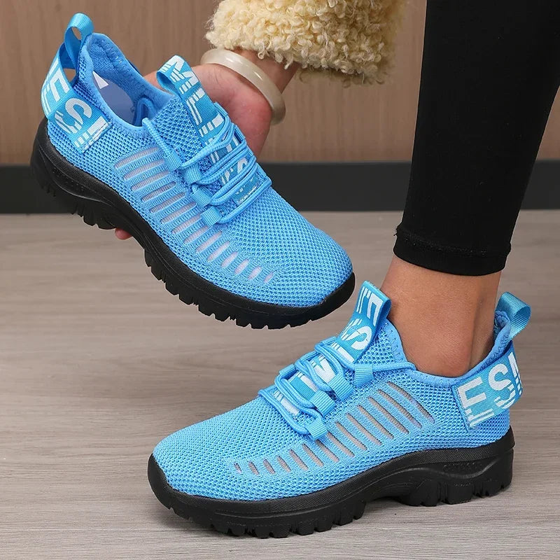 Women Fashion Running Shoe Breathable Lightweight Cushioned Sole/Sports Gym Outdoor Training Sneakers Quick Dry