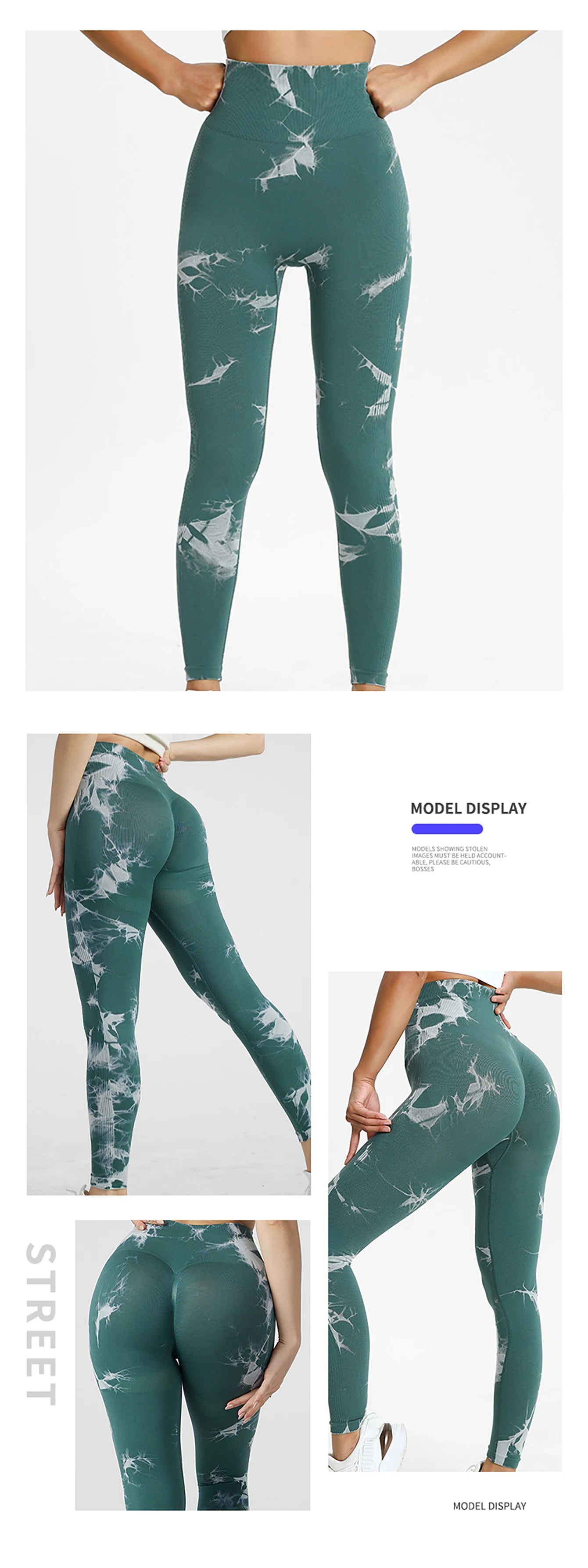 Tie Dye Yoga Pants Sport Leggings Women Seamless High Waist Push Up/Woman Tights Fitness Workout Leggings Gym Clothing