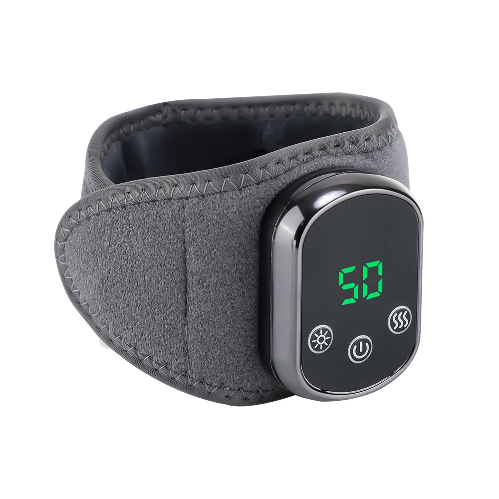 Electric Heated Hand Massager 5 Levels Hot Compress 3 Vibrate Joints/Bracket Wrist Guard Portable Relax Rechargeable Wristband