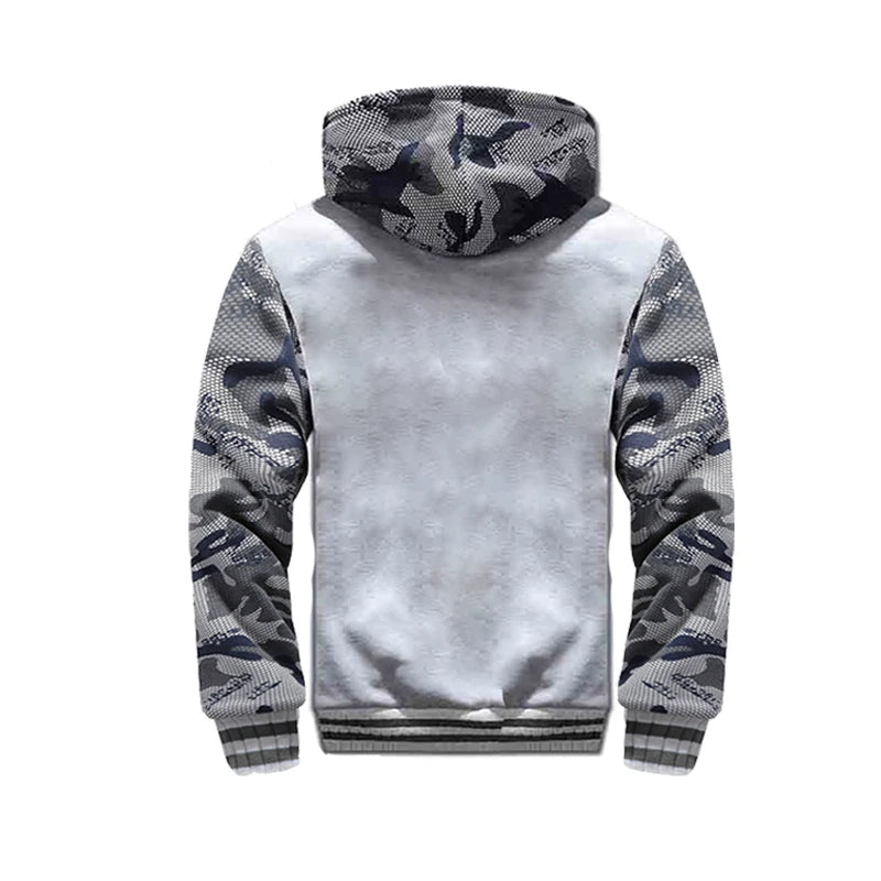 Winter Men's Coats Thicken Warm Jackets for Men Fleece Coat/Men Casual Hoodies Streetwear Long Sleeve Tops Clothing
