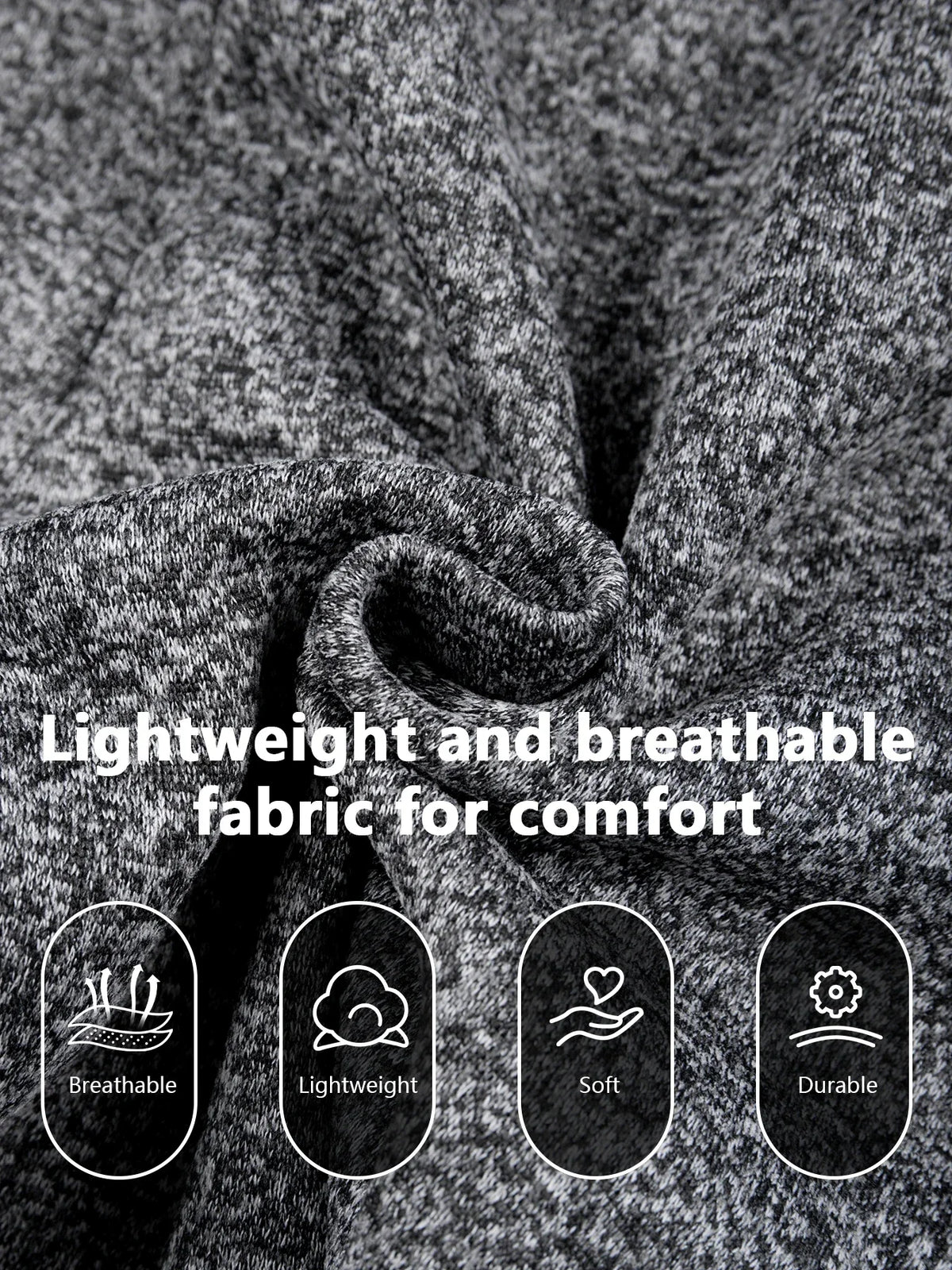 2Pcs In Set Men Fleece Lined Jogger Sweatpants Thick Warm Elastic Waist/Drawstring Tapered Pants Casual Athletic Winter Wear