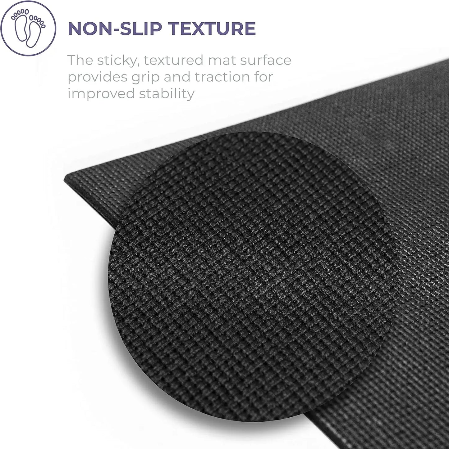 5mm Thick Non-Slip Yoga Mat Roll, 24in x 50ft/Cut to Custom Length for Home Fitness and Exercise