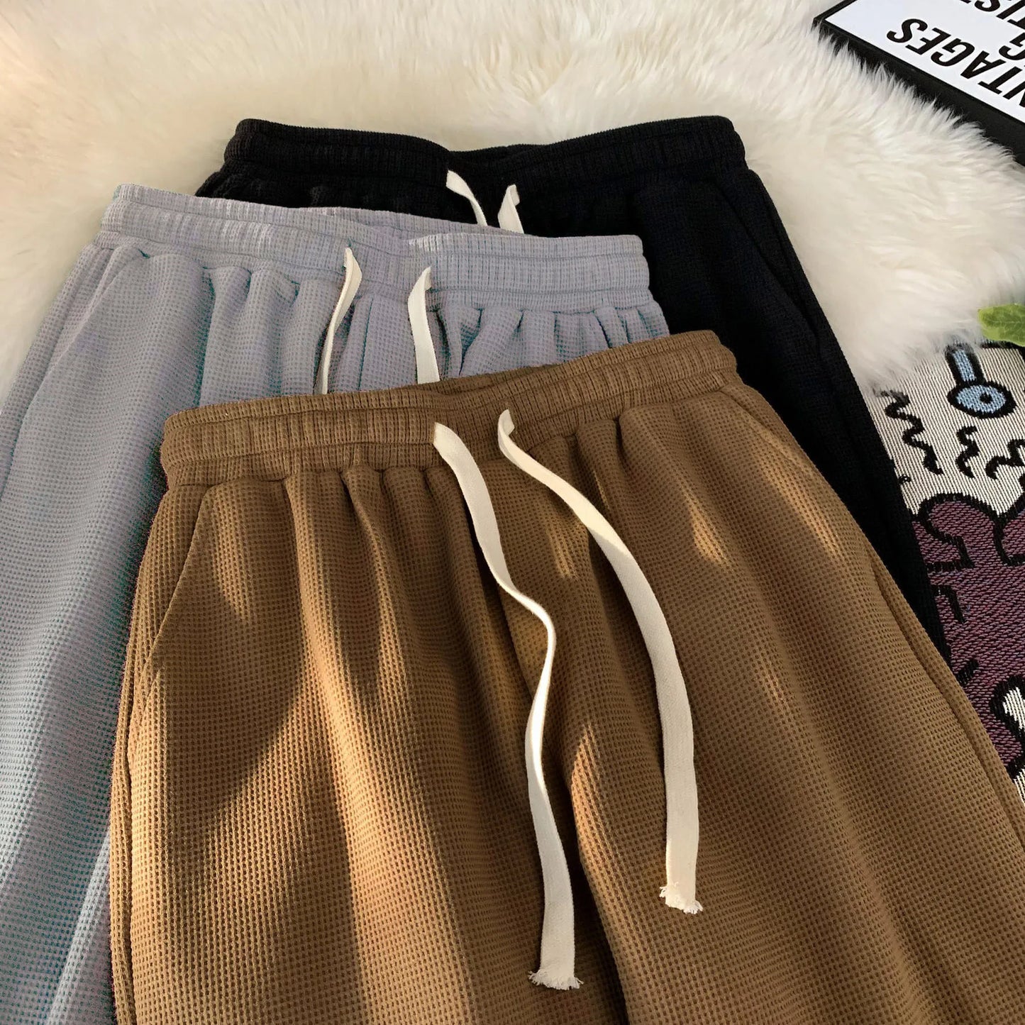 Korean Style Walf Checks Shorts For Men Casual Loose Fit Summer/New Arrival Trendy Brand Youth Sportswear Five Minute Shorts